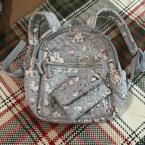 Vera Bradley Merry Bears mini backpack AND wallet